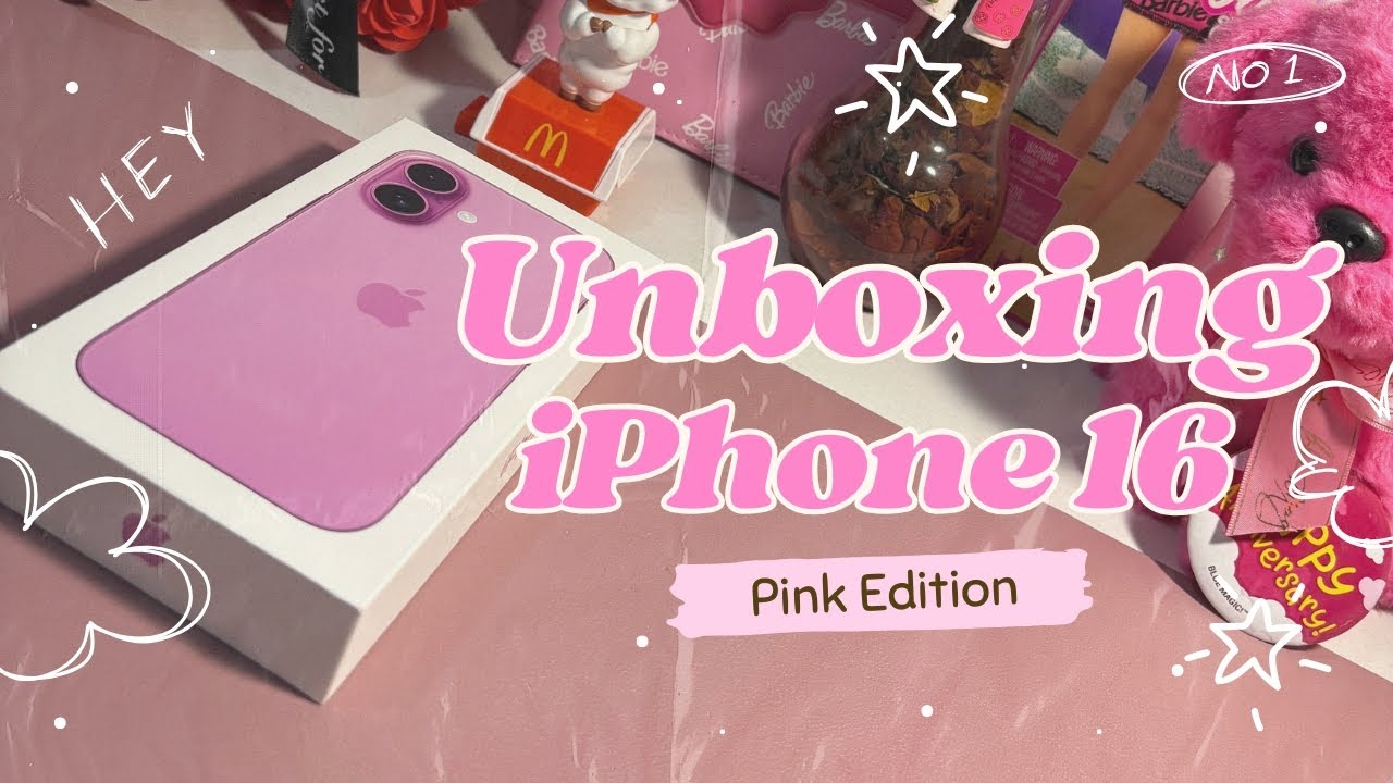 Unboxing My Dream Phone | iPhone 16 in Pink + Accessories