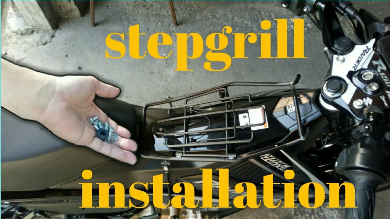 STEPGRILL INSTALLATION ON RAIDER 150 FI