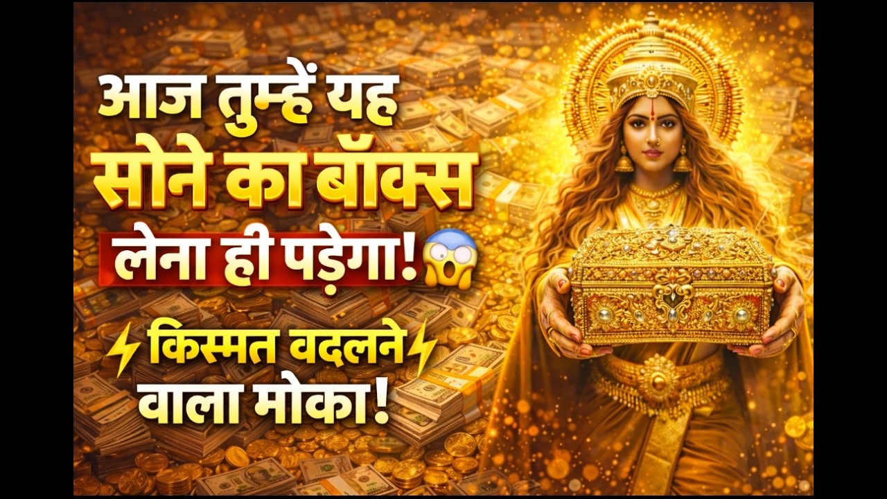 आज तुम्हें यह सोने का बॉक्स लेना ही पड़ेगा..🌺maa Laxmi ka sandesh 🌺