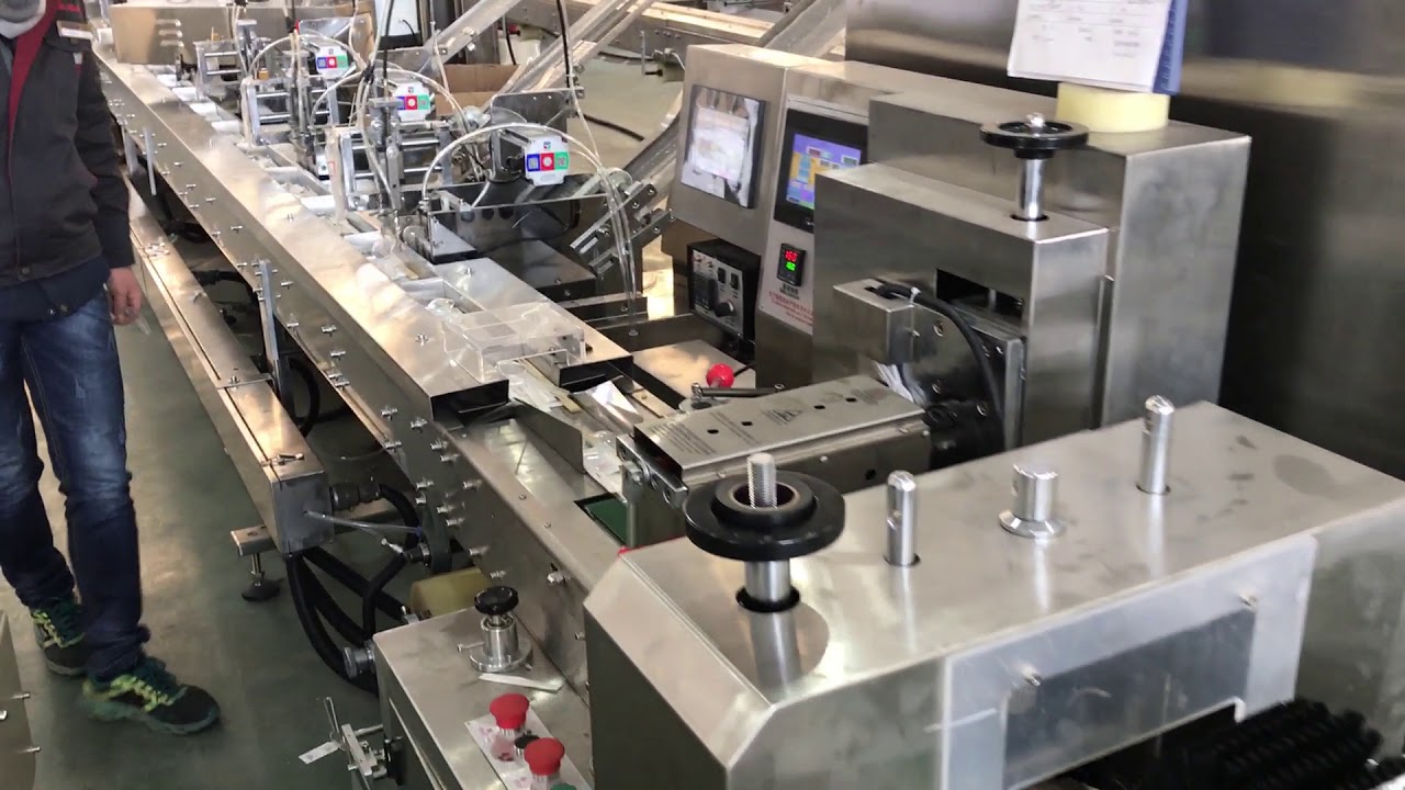 CPLA cutlery automatic packing machine napkin spoon fork knife
