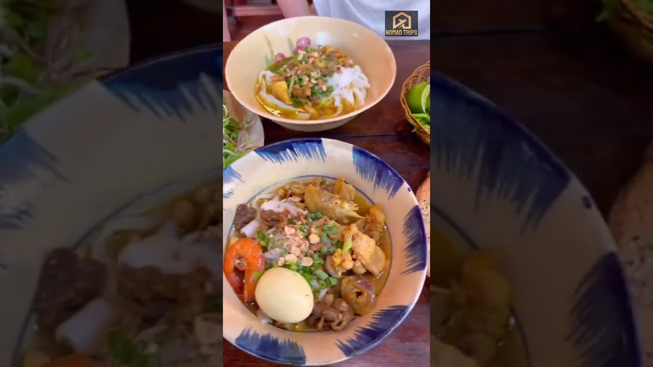 Mi Quang Ba Mua BEST Shrimp Rice Noodles Restaurants in Danang Vietnam #M&igrave;quảngb&agrave;Mua