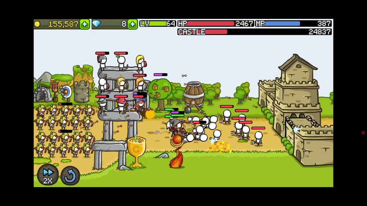 Playing Grow Castle for about an hour! (NO ADS + NO COMMENTARY)
