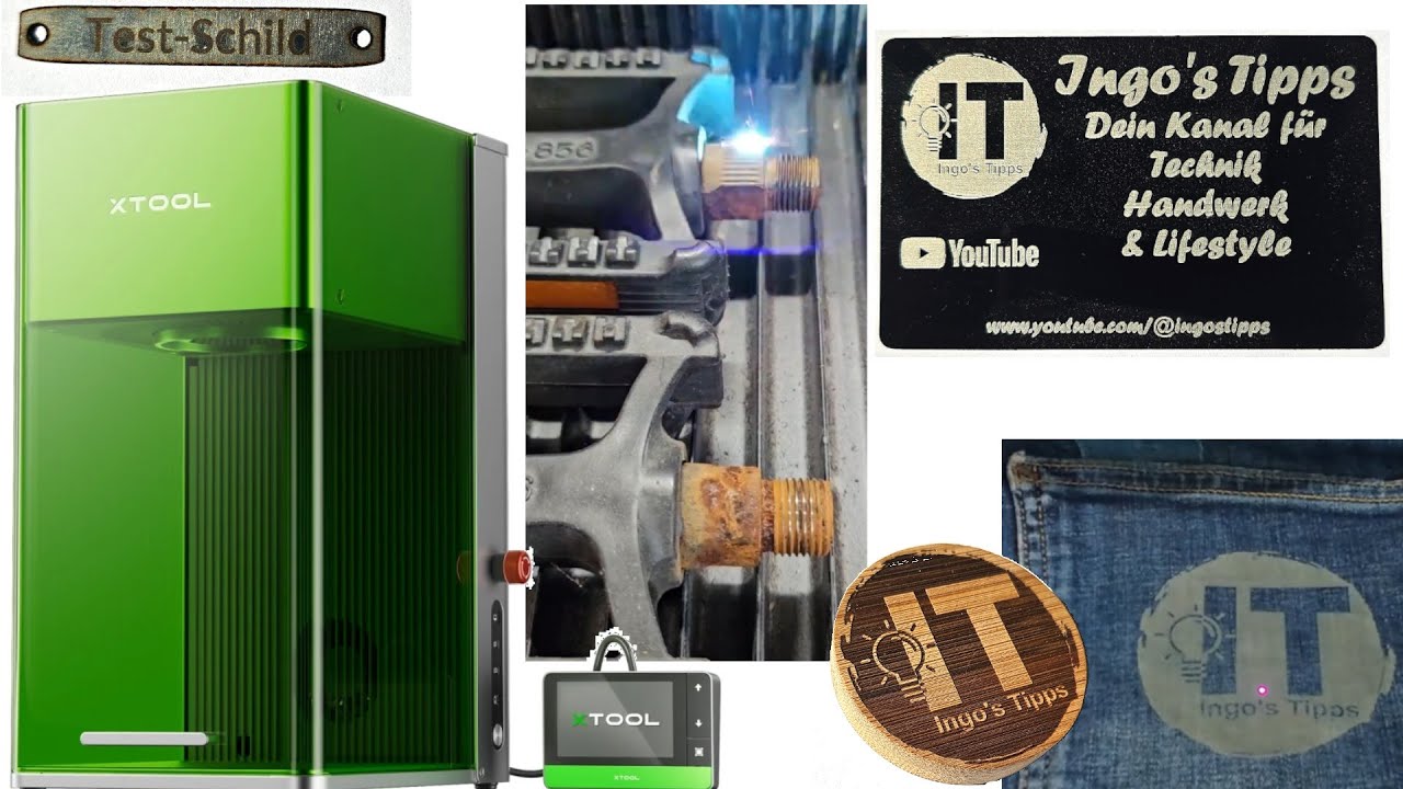 xTool F1 Ultra Faserlaser in Aktion! – Gravur, Schnitt & Rostentfernung, der kann fast alles