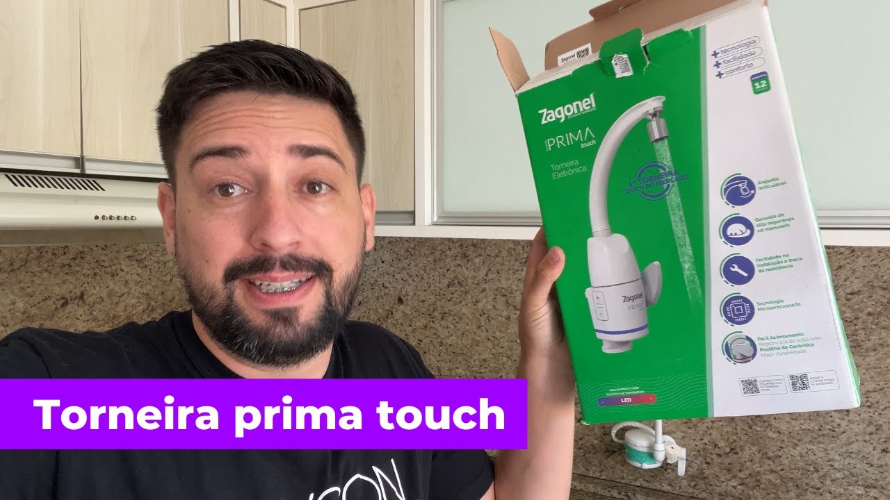 Torneira Prima Touch branca da Zagonel: review e instalação