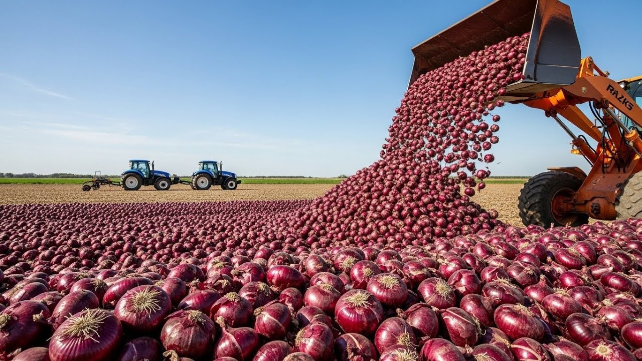 How American Farmers Harvest 8.9 Billion Pounds of Onions by Machine | Inside Modern Farming