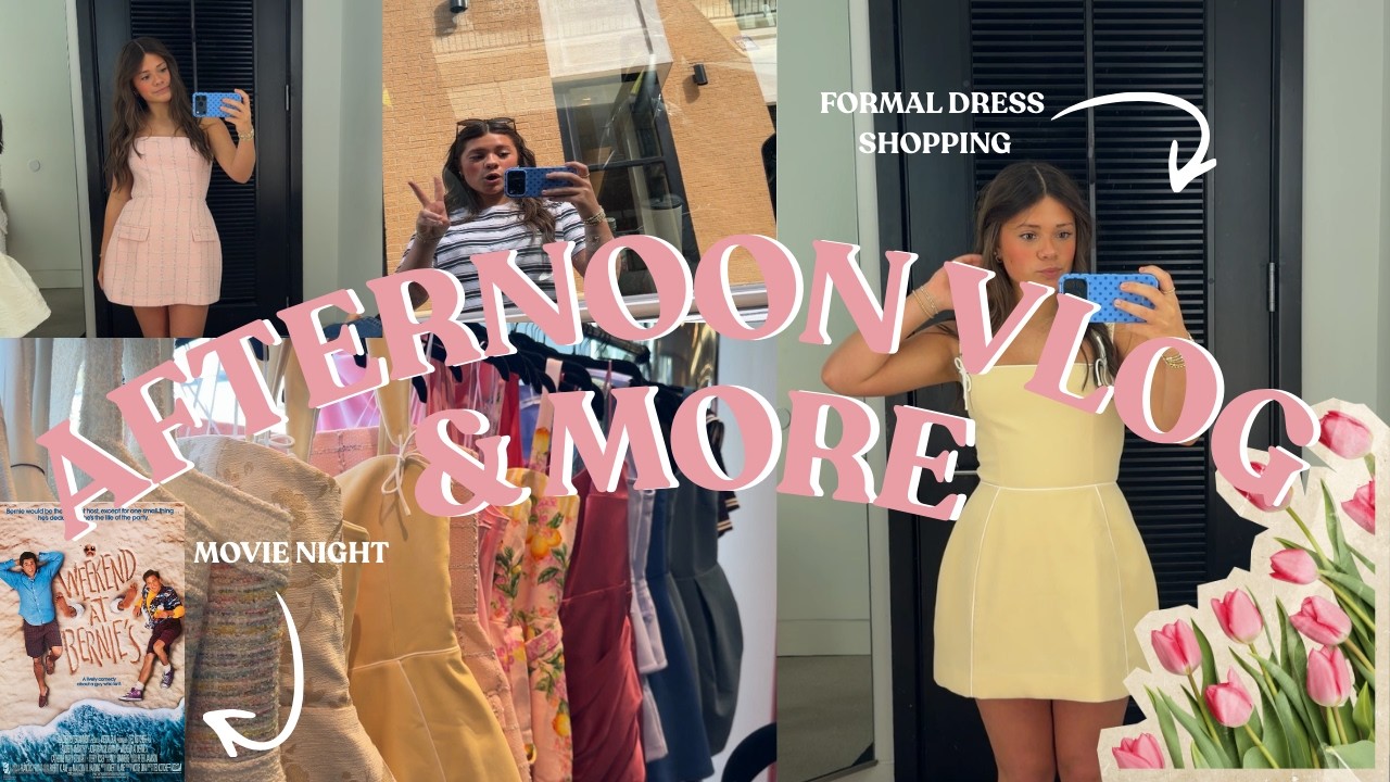Spring break afternoon vlog! *shopping, movie night, night routine, etc...