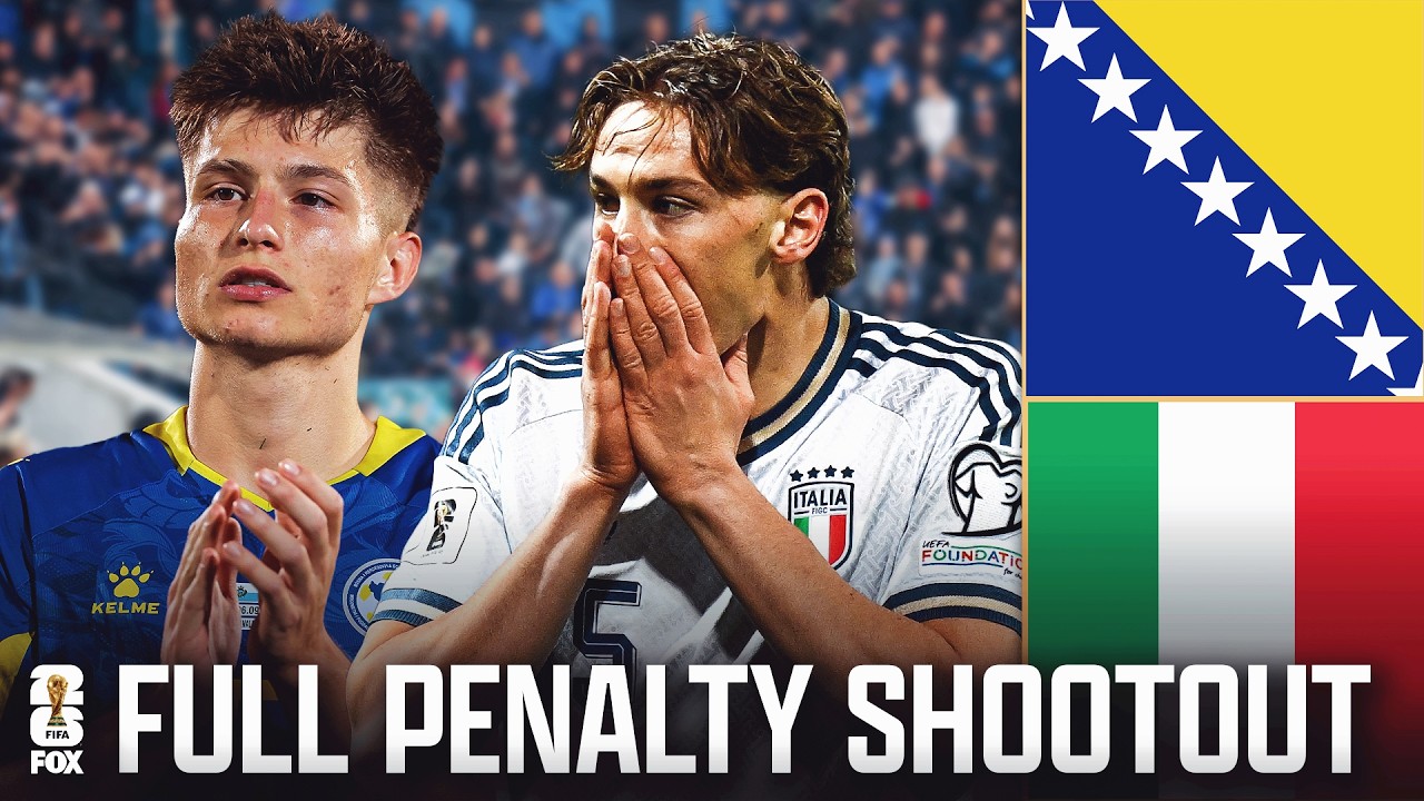 FULL PENALTIES: Bosnia and Herzegovina vs Italy | FIFA World Cup 2026&trade; UEFA Qualifiers ⚽️ FOX Soccer