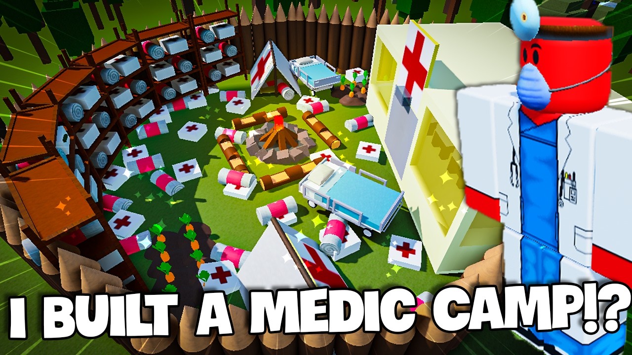 I built the Ultimate Medic Camp Base in 99 Nights in a Forest