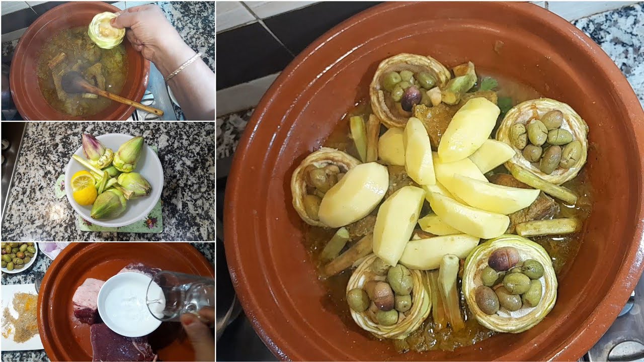 طجين القوق والزيتون الأخضر 🇲🇦 الطريقة سهلة مع كيفية استعمال التوابل