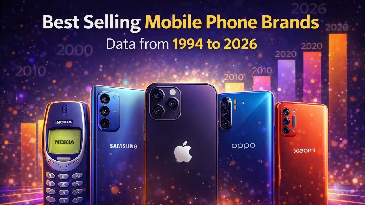 Best Selling Mobile Phone Brand : Data from 1994 to 2026