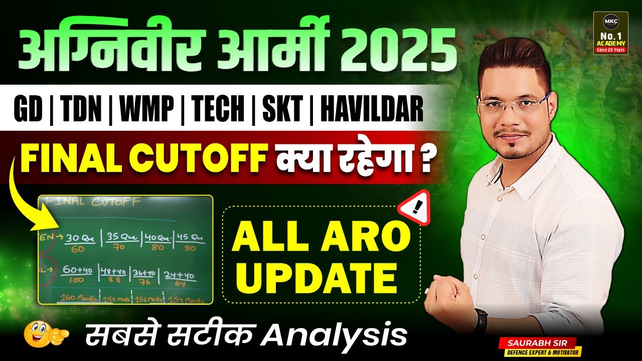 Army Bharti 2025 Final Cutoff | Agniveer Army Final Cutoff Kya Rahegi? | Army Final Merit List 2025