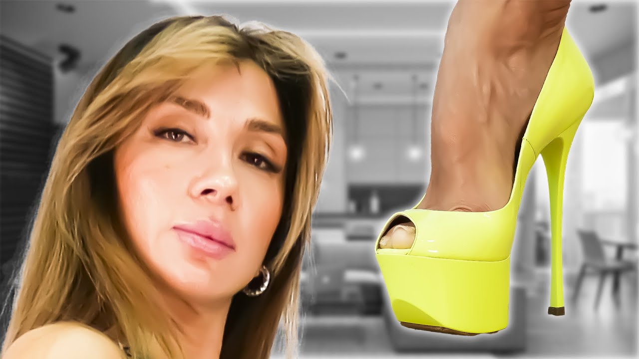 Catherina try on haul GIANMARCO LORENZI open toe stilettos platform patent leather pumps