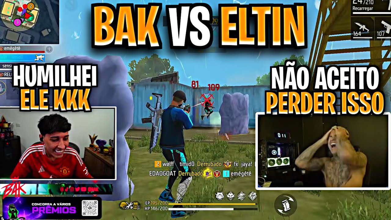4x4 INSANO COM VISÃO DO BAK E ELTIN NA MELHOR DE 3 🔥