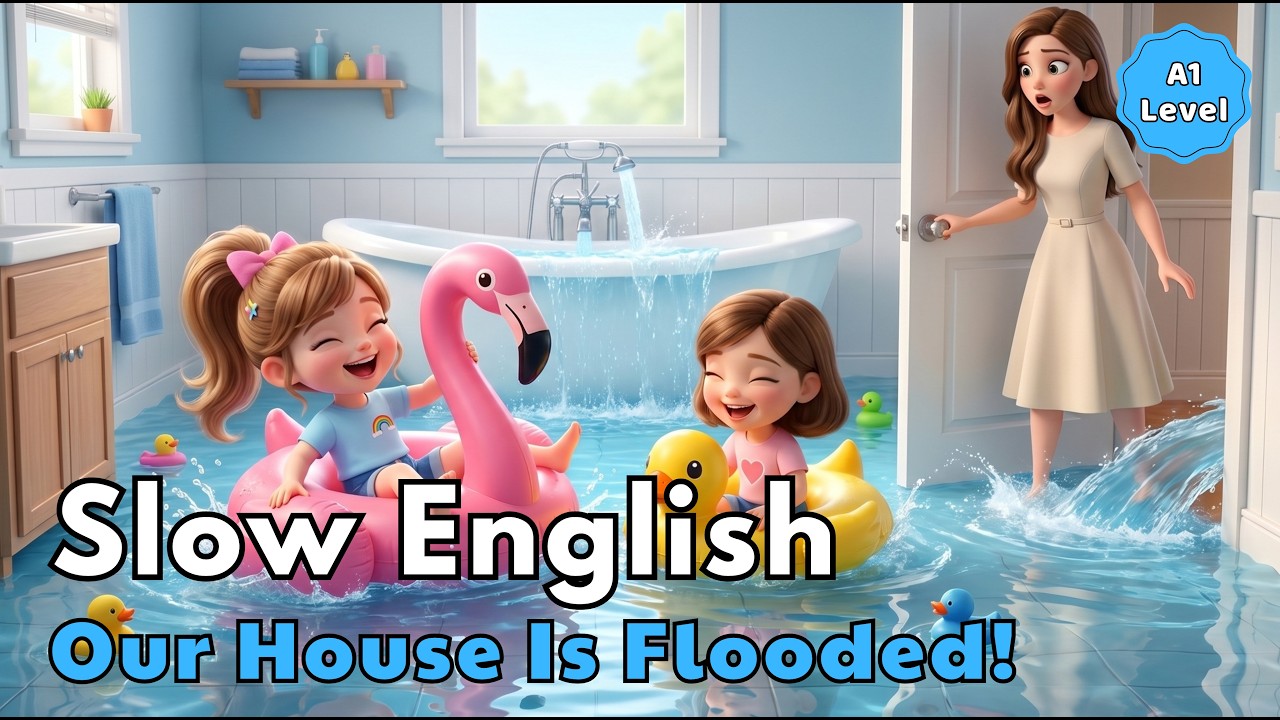 Our House Is Flooded! | Easy English Listening for Beginners ̣(A1 Level)