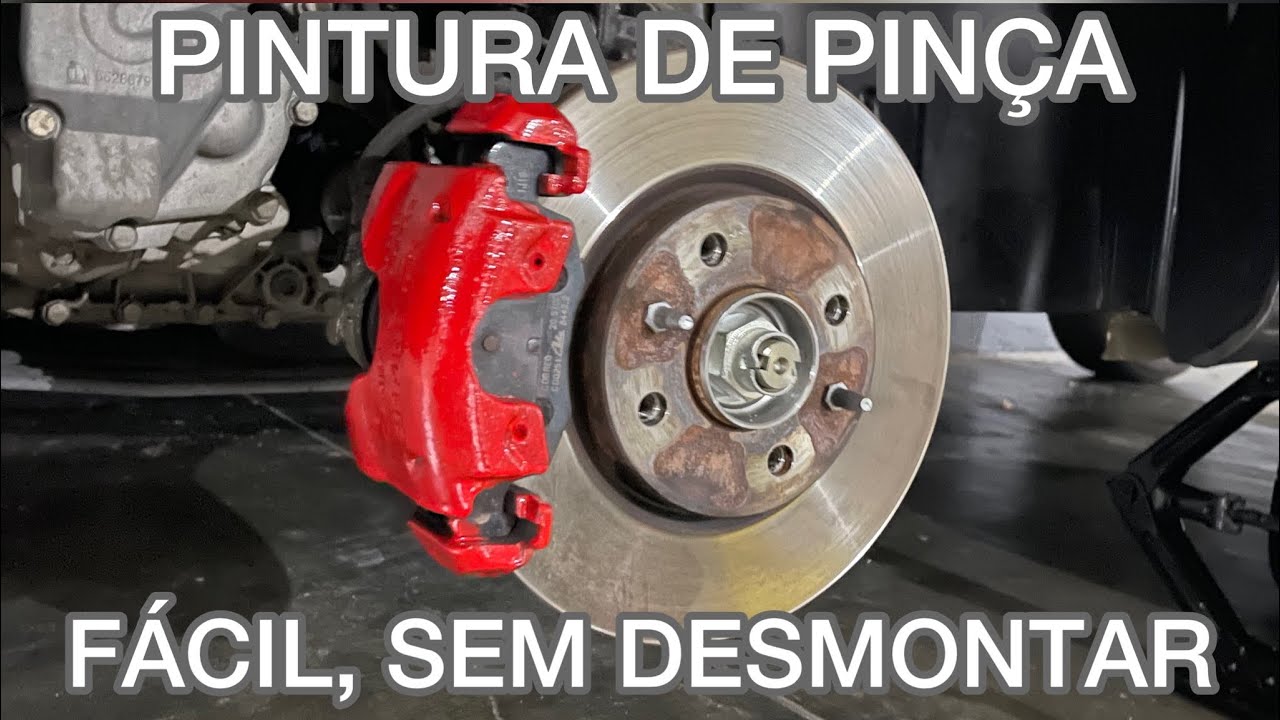 Como pintar as pinças de freio de um modo fácil, com pincel, sem desmontar o freio