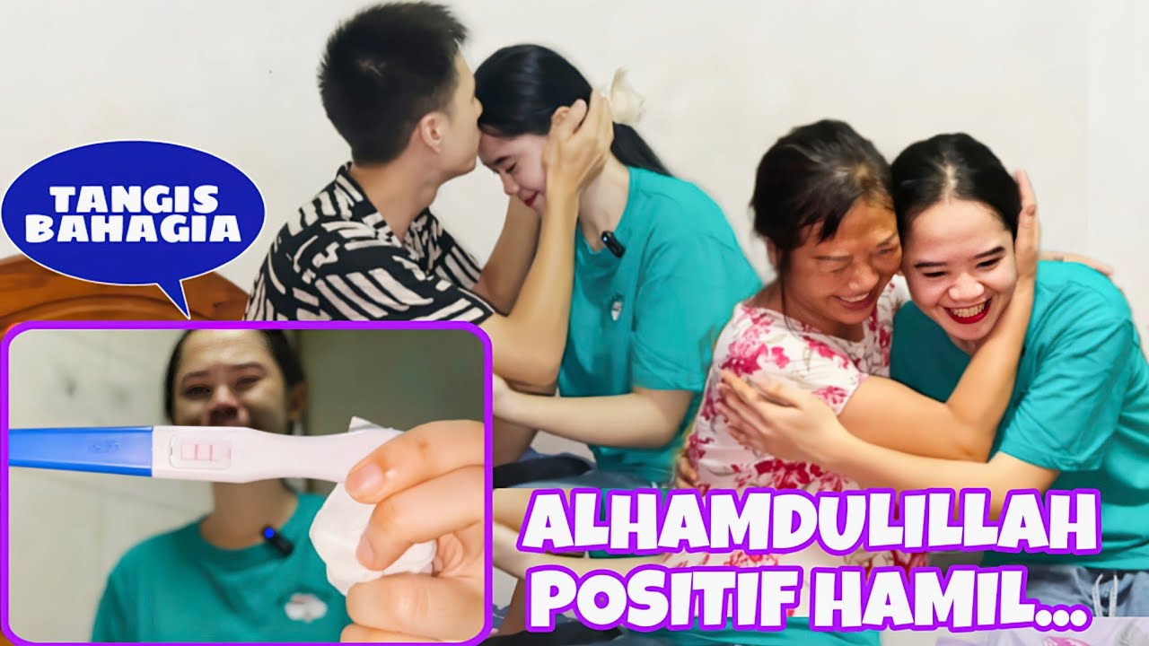 ALHAMDULILLAH POSITIF HAMIL,SUAMI DAN MERTUAKU TERHARU BAHAGIA