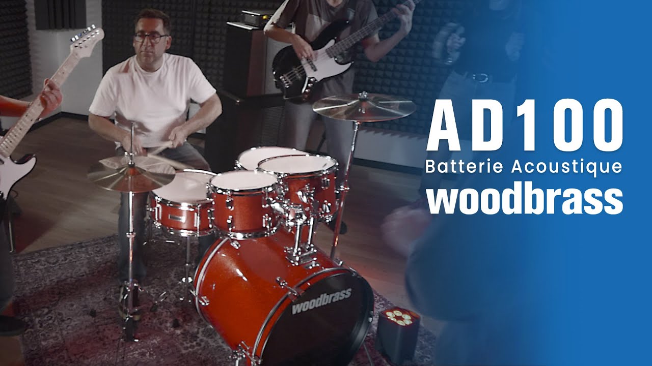 Woodbrass AD100 : la batterie acoustique id&eacute;ale pour les d&eacute;butants