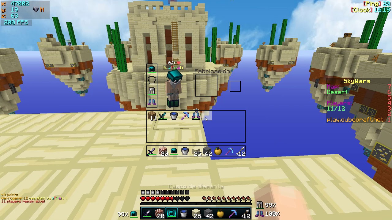 SKYWARS CUBECRAFT! RUSHEO EXTREMO + PARTIDAZAS ÉPICAS