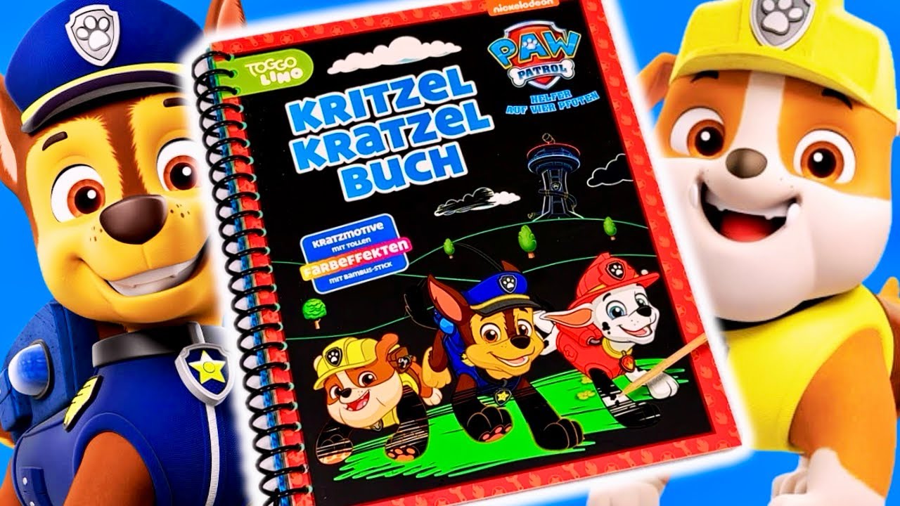 PAW Patrol Kritzel Kratzel Buch / Щенячий Патруль Книга для Детей / Paw Patrol Kids Book