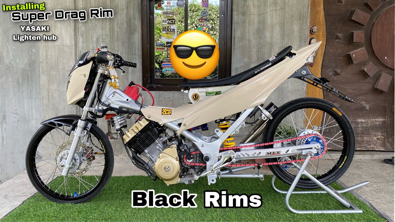 Installing SuperDragRim Black rimset for streetbike | Projectbike | Raider r150 | Andreu Cabagyo