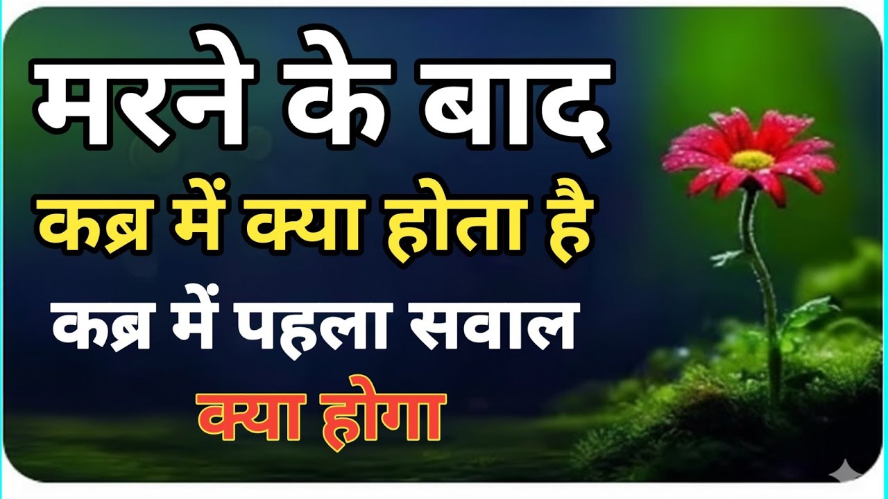 मरने के बाद कब्र में क्या होता है फरिश्ते कौन से सवाल करते हैं #islamiceducation 