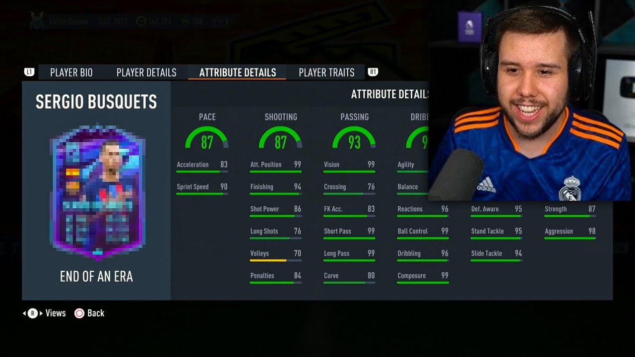 Auzio Reacts to NEW 95 Sergio Busquets SBC