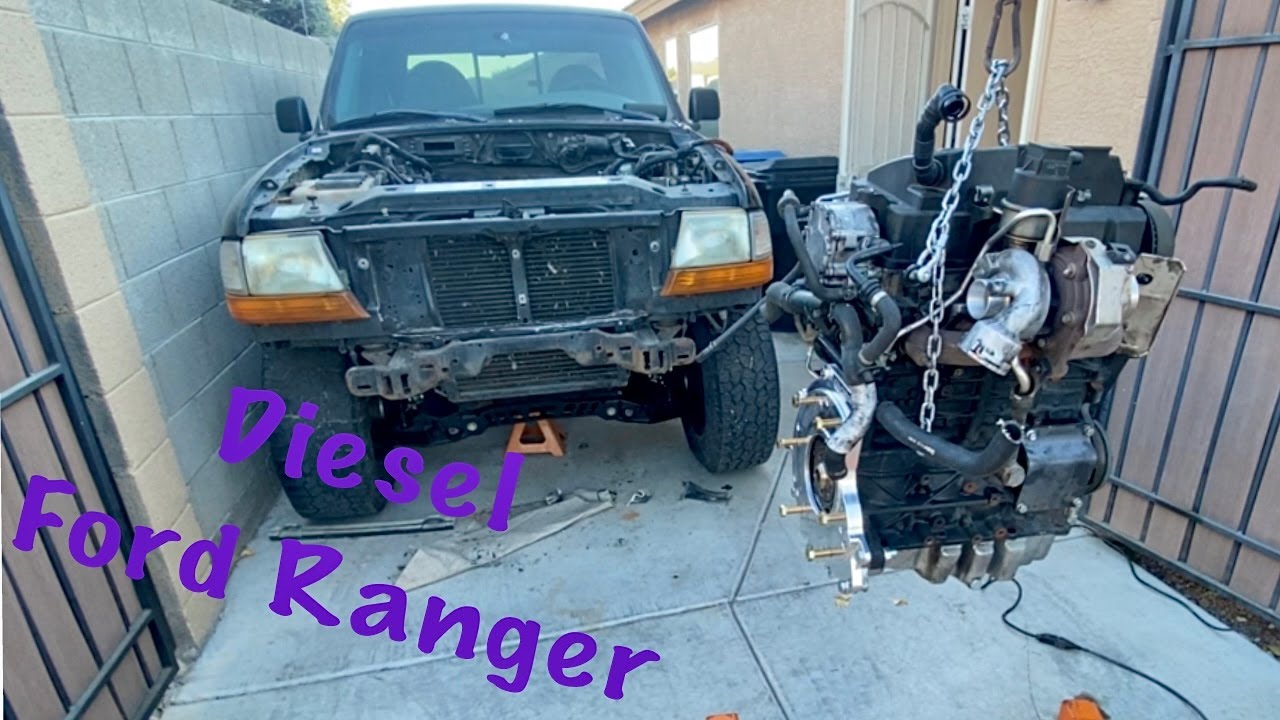 Building the Ultimate Diesel Mini Truck - TDI Ranger Swap Ep. 2 Motor Mounts