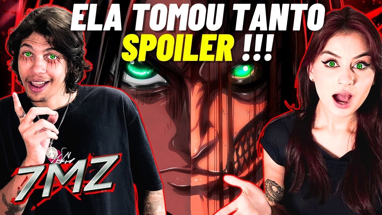 (ABSURDO !!!) Eren (Attack on Titan) - AO SOM DO ESTRONDO | 7 Minutoz - REACT VT e LELE