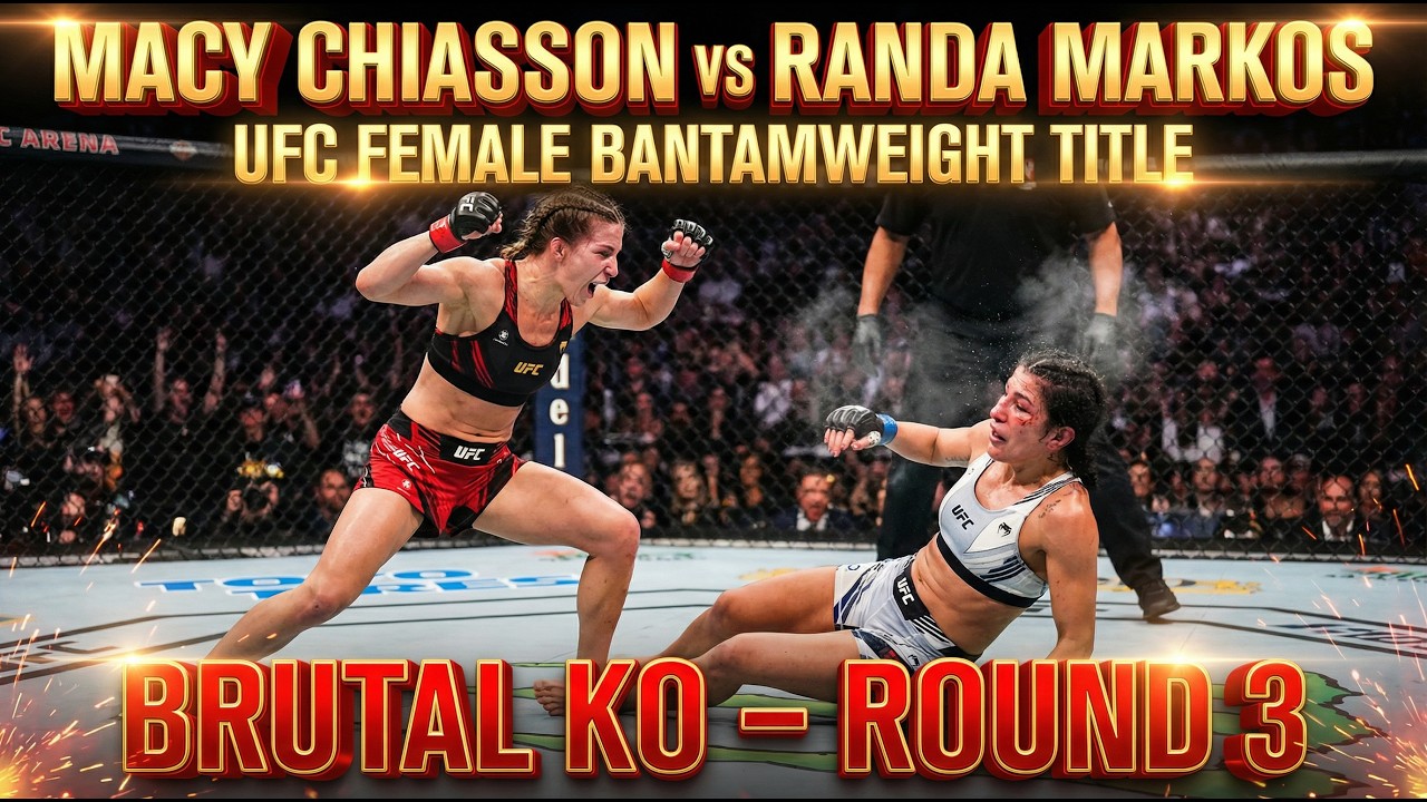 Мэйси Чиассон против Ранды Маркос | Бой за титул чемпионки UFC в легчайшем весе среди женщин (нок...