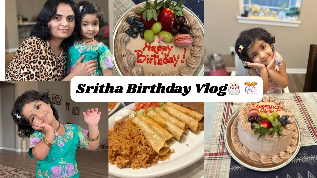 Sritha Birthday vlog 🎂🎉 | 11 March 2026 | 2 years old | Family celebration | Cake cutting
