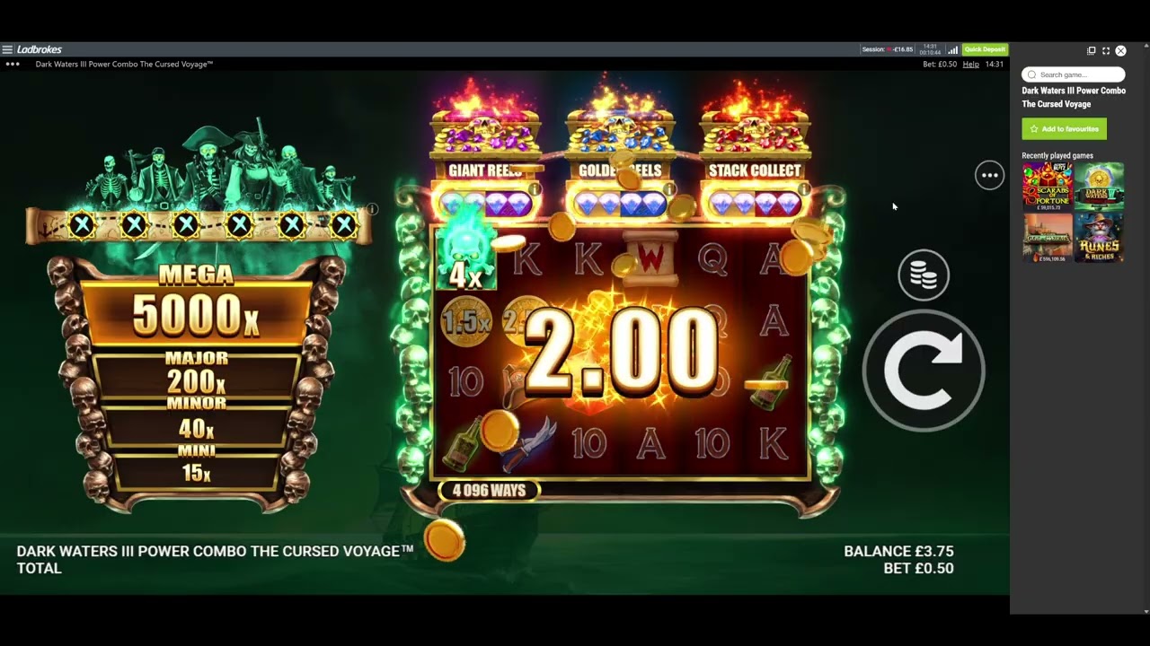 Dark Waters 3 Power combo slot - 3/10 - no bonuses!!!