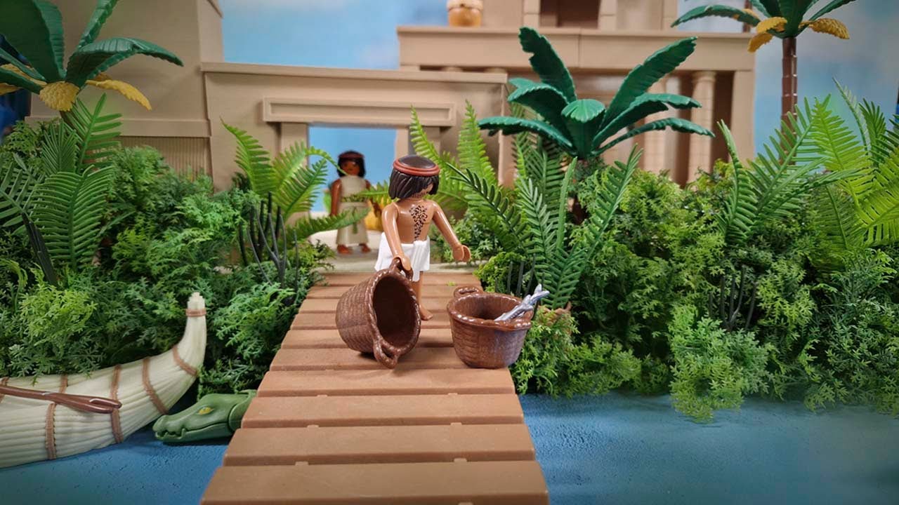El RIO NILO 🤌🏽¡Así quedó nuestro diorama Playmobil con nuevos MATERIALES!🤌🏽🩵CARYPE🩵