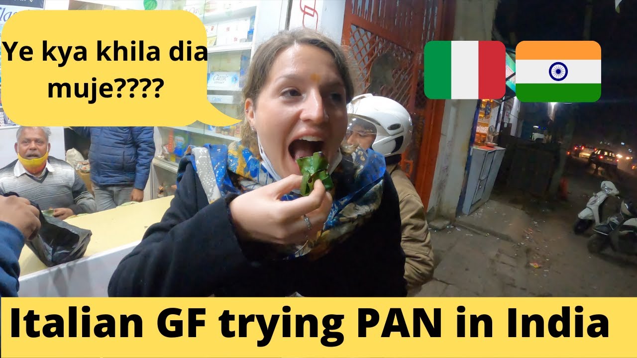 My First time trying Paan in India