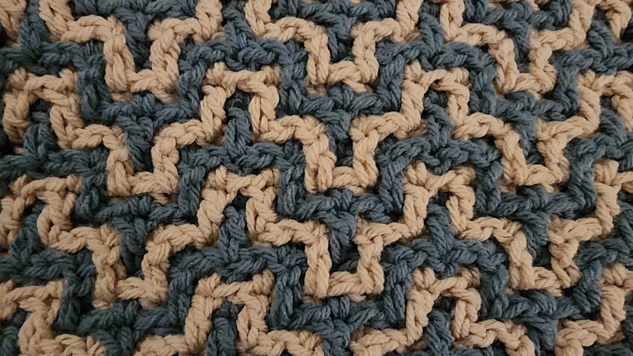 Part 1 - Interlocking Crochet - The Bargello Stitch!