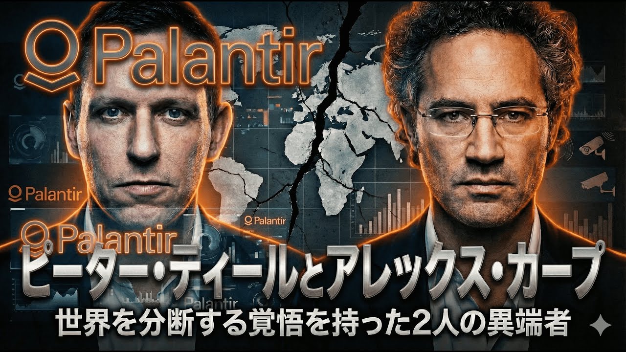 【起業物語】パランティアの創業者、ピーターティールとアレックス・カープの人生に迫る