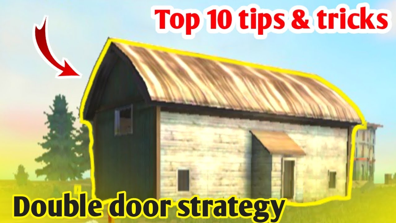 Top 10 secret strategy in double door house / tips and tricks - garena free fire