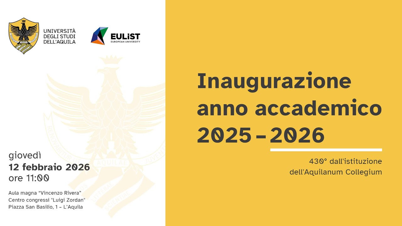 INAUGURAZIONE ANNO ACCADEMICO 2025/2026
