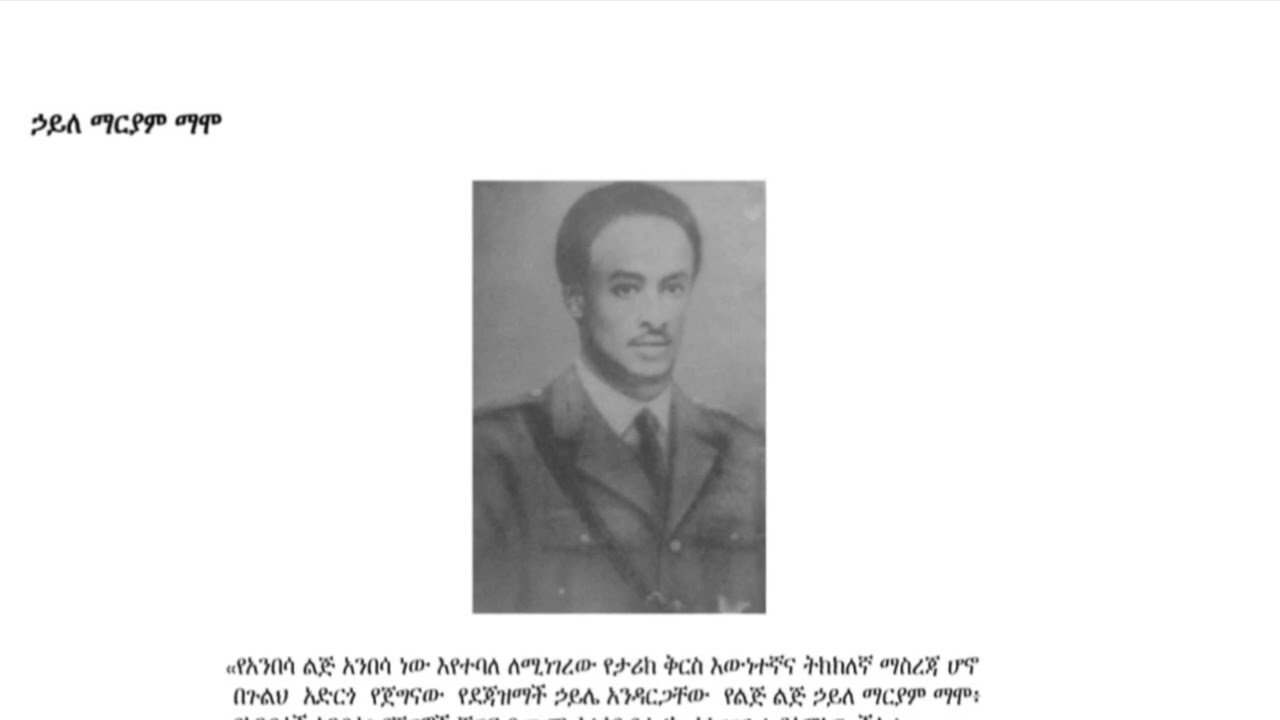 Hailemariam Mamo; Arbegnoch; Ethiopian Patriots; Mesafent; Ethiopians; Abyssinians