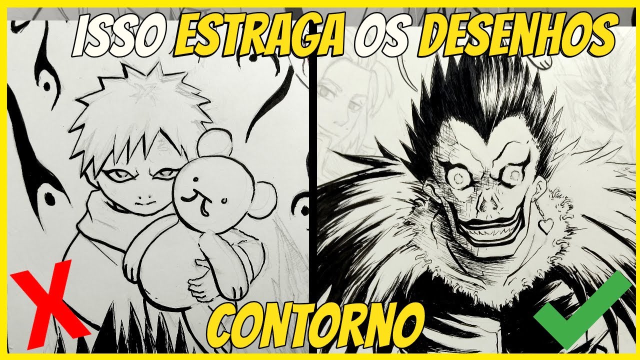 NUNCA CONTORNE seus desenhos de anime! ( ARTE FINAL PT2)