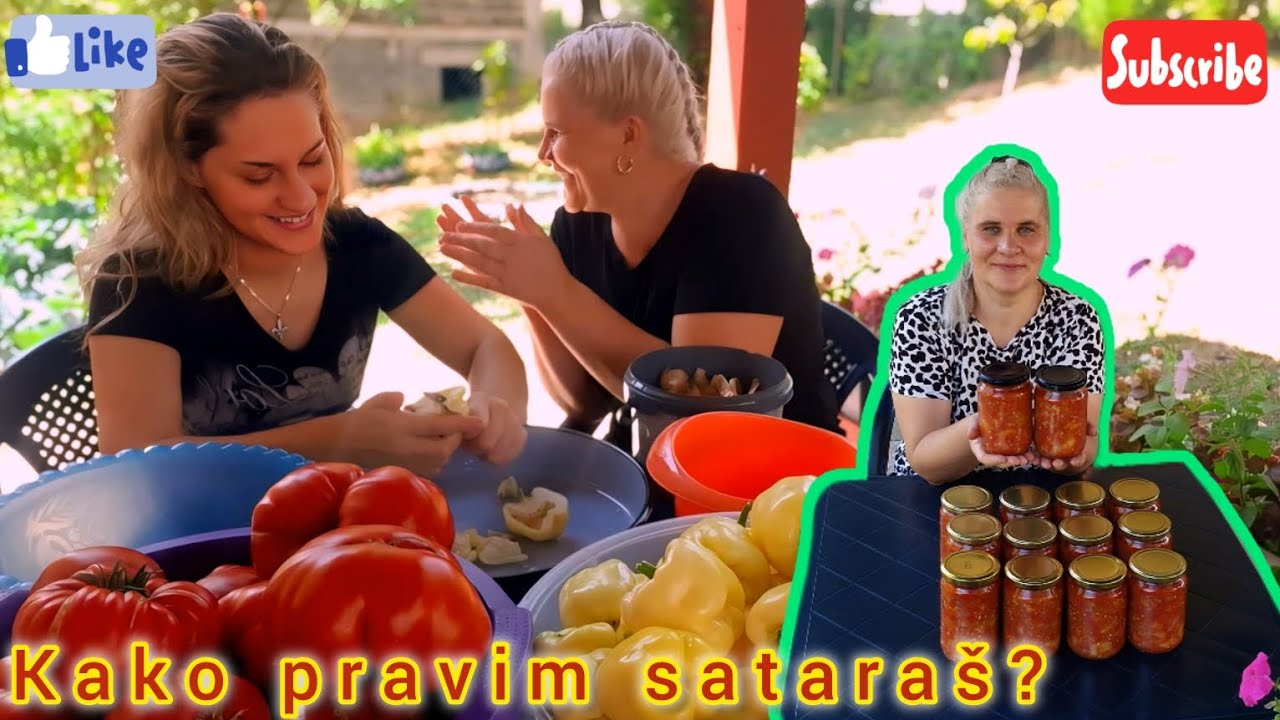 SPREMAMO ZIMNICU- PRAVIMO SATARAŠ- bez konzervansa i aditiva- tradicionalni recept🩷