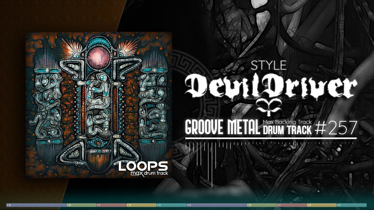 Groove Metal Drum Track / Devil Driver Style / 130 bpm