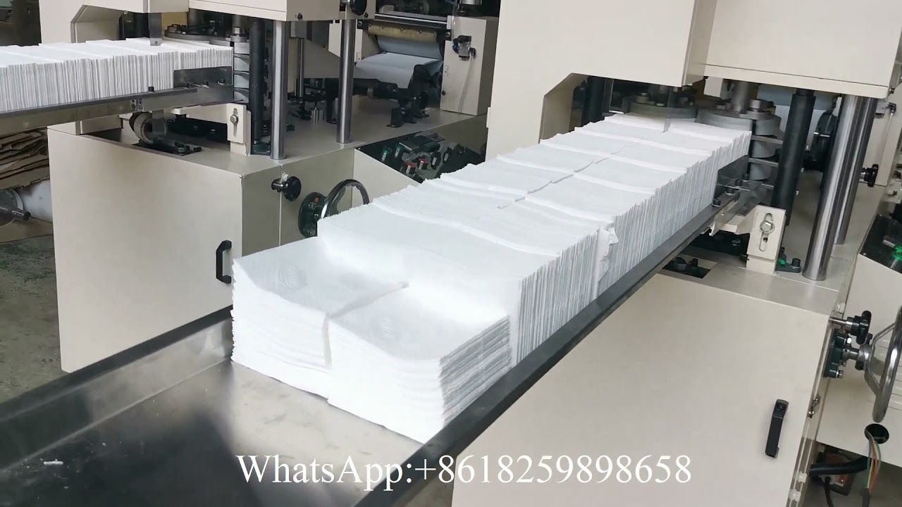 Machine de pliage automatique de papier de soie de serviette de gaufrage de 240mm