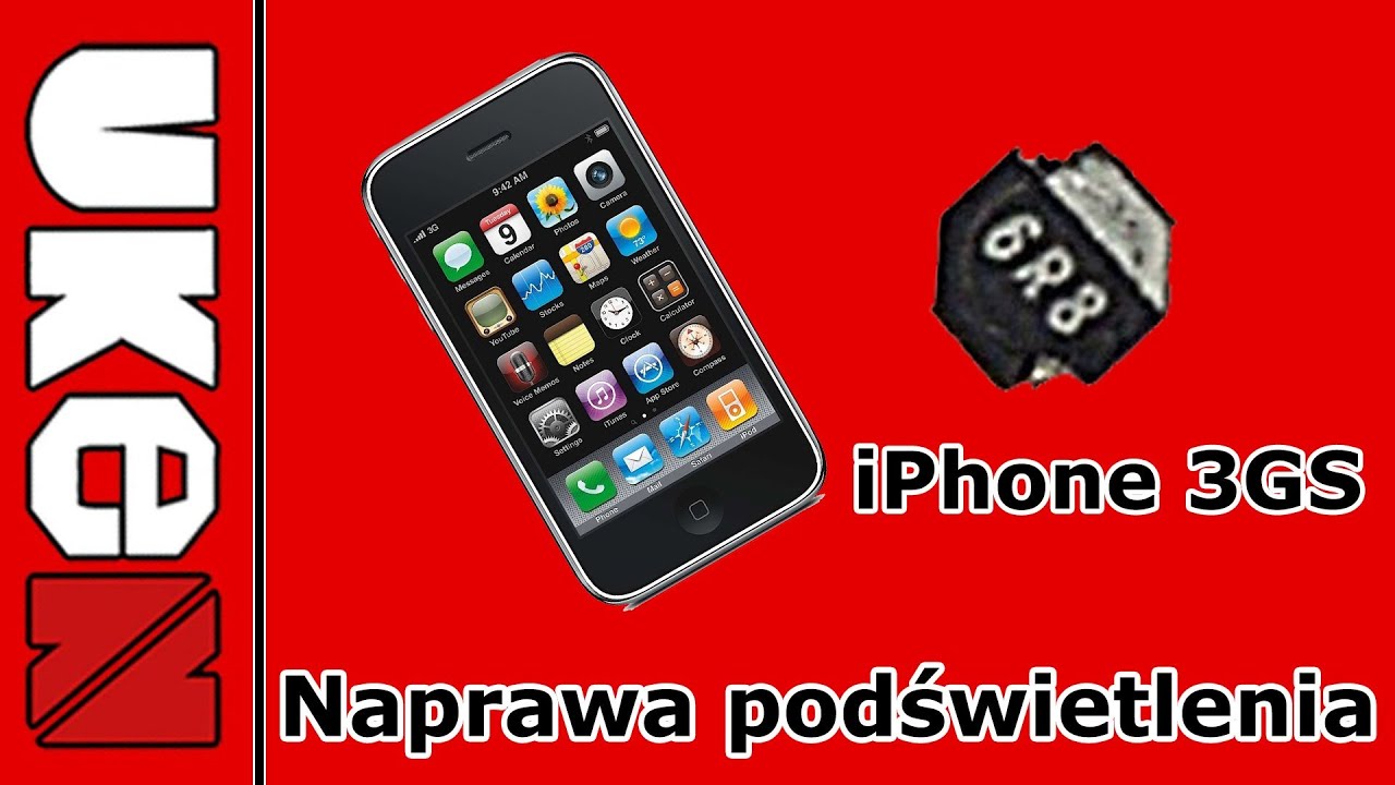 iPhone 3Gs - Naprawa podświetlenia - Wymiana cewki 6R8