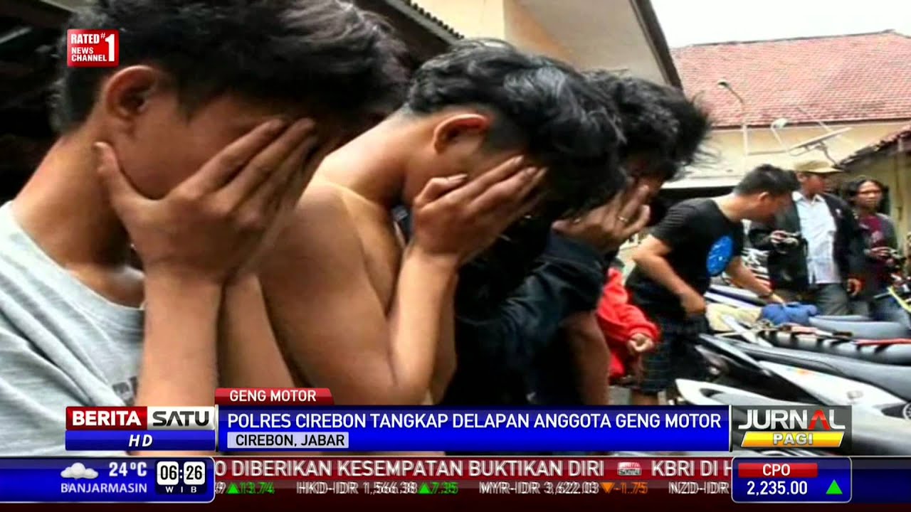 8 Anggota Genk Motor di Cirebon Diciduk