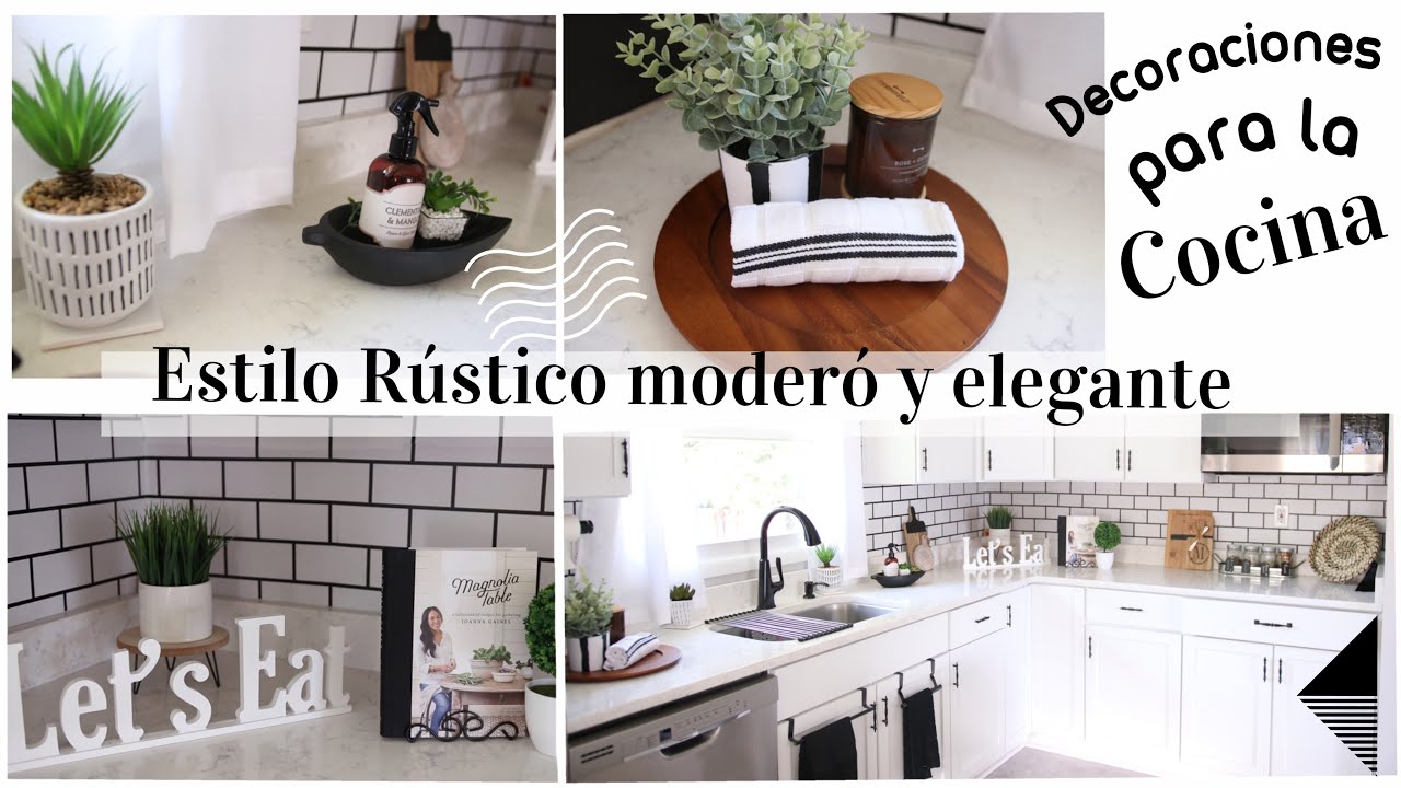 Ideas de como decorar tu cocina estilo rustico moderno y elegante | Estilo Boho | Estilo Farmhouse