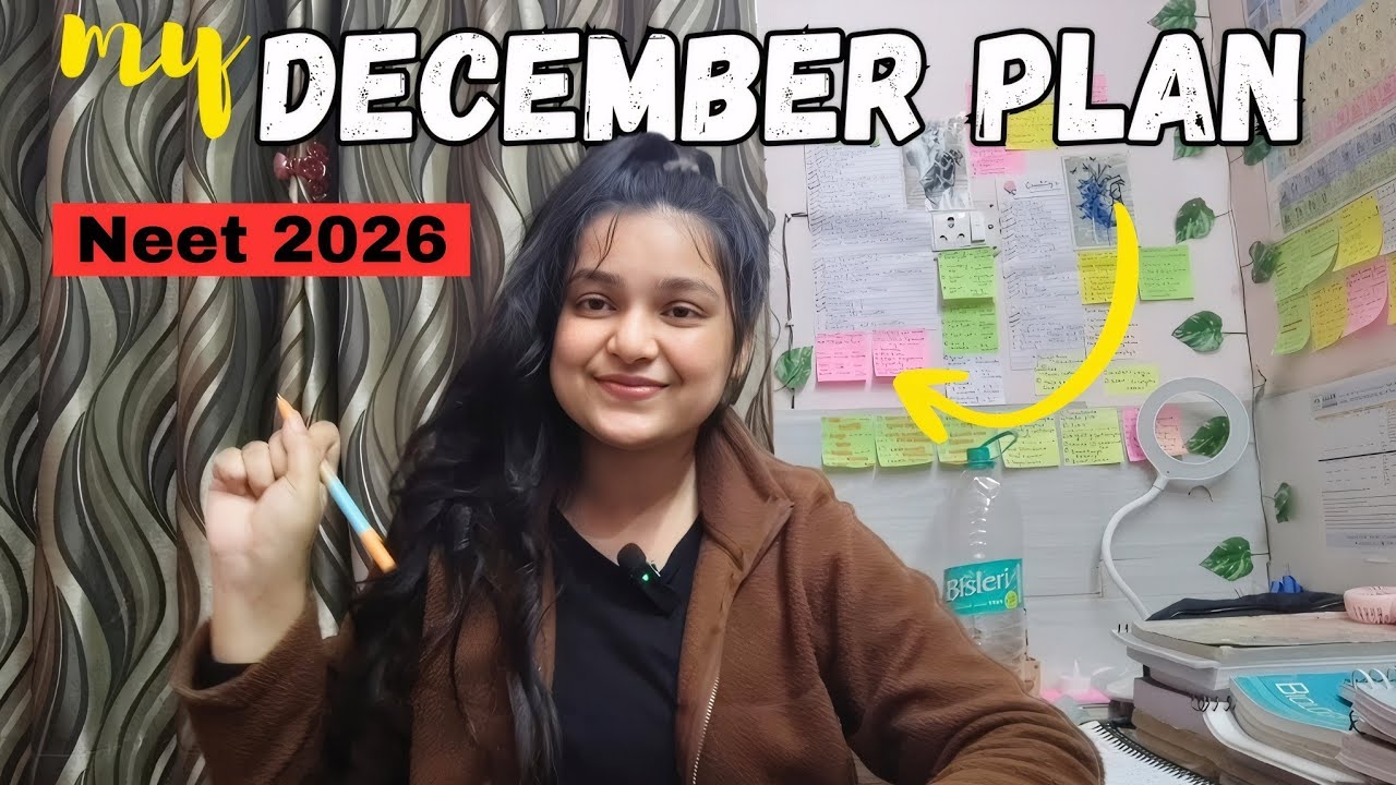 My December 🗓️ Study Plan | NEET 2026 | Syllabus Update ✍🏻 | Smile With Shaina 