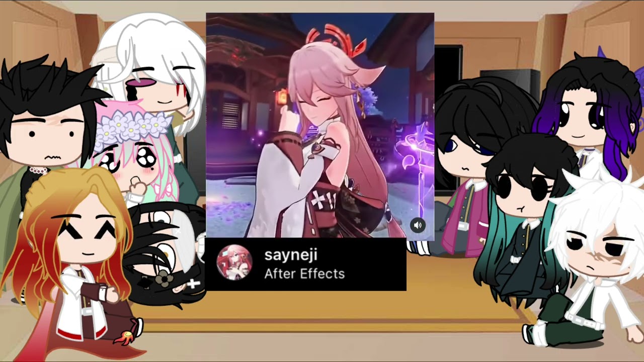 Hashiras react to Yae Miko & Raiden Shogun | Eimiko | Part 2
