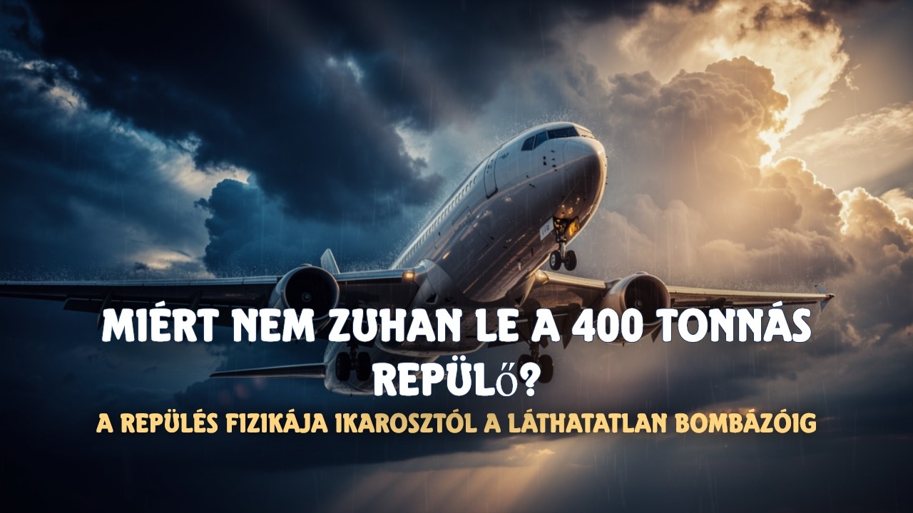 Miért nem zuhan le a 400 tonnás repülő  – A repülés fizikája Ikarosztól a láthatatlan bombázóig 1080