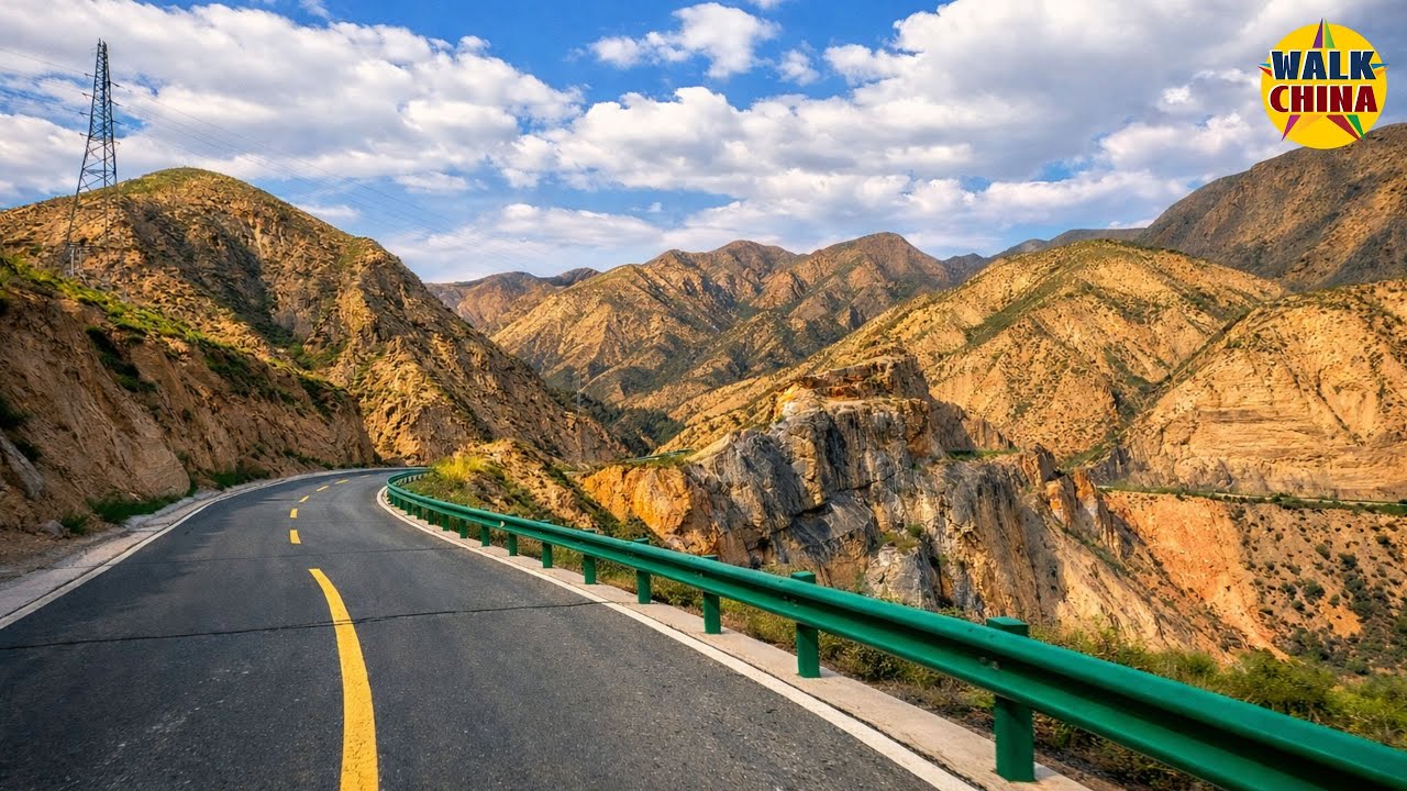 Zhangye Danxia Exploration: Driving Through Sunan&rsquo;s Mystic Rural Road | 4K HDR