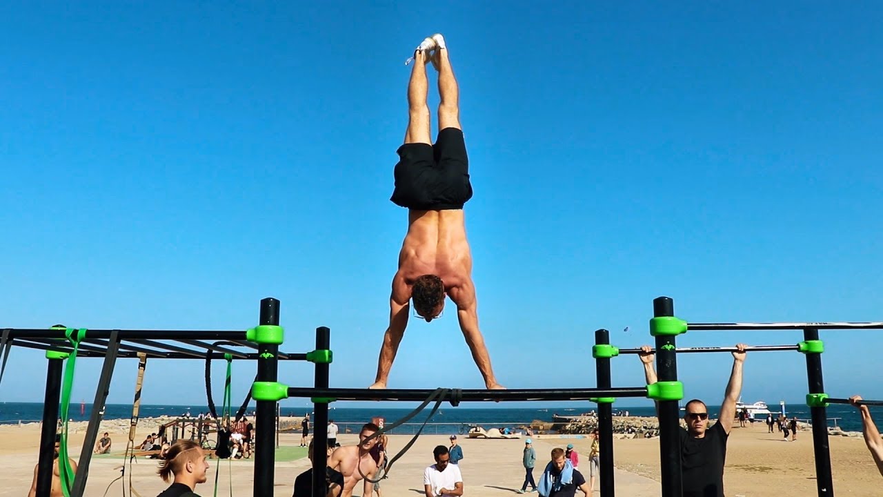 Day in the Life of Calisthenics | Our Trip and Beach workout in Barcelona